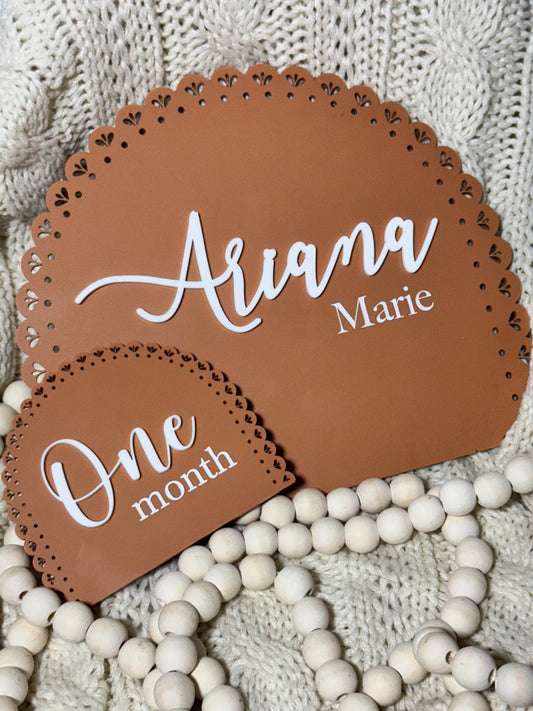 Baby & Co. ™ Name Plate and Milestones