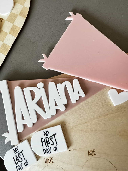 Pennant Flag Back to School Dry Erase Board