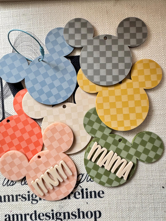 Mouse House Inspired Car Rear View Mirror Hanger/Bag Charm