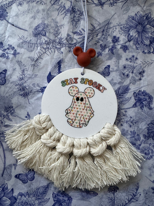 Rear View Mirror Hanger - Stay Spooky