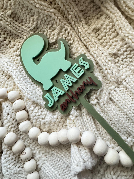 Custom Dino Cake Topper