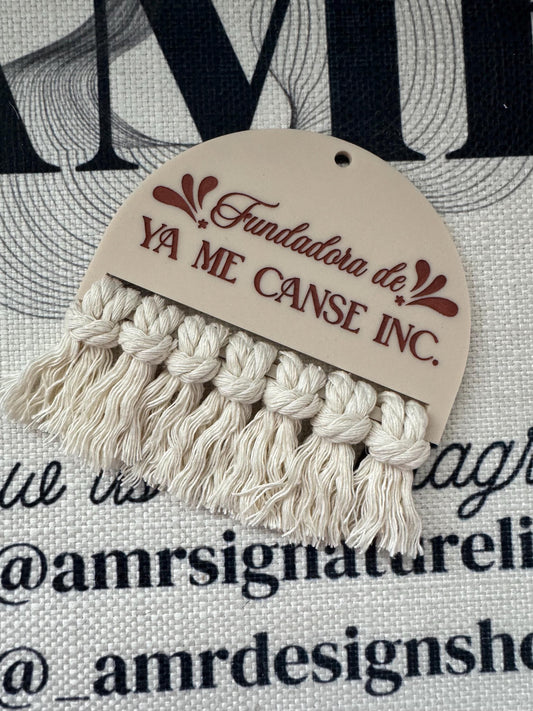 Ya me canse Car Air Freshener/Rear View Mirror Hanger