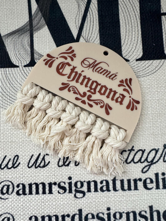 Mama Chingona Car Air Freshener/Rear View Mirror Hanger