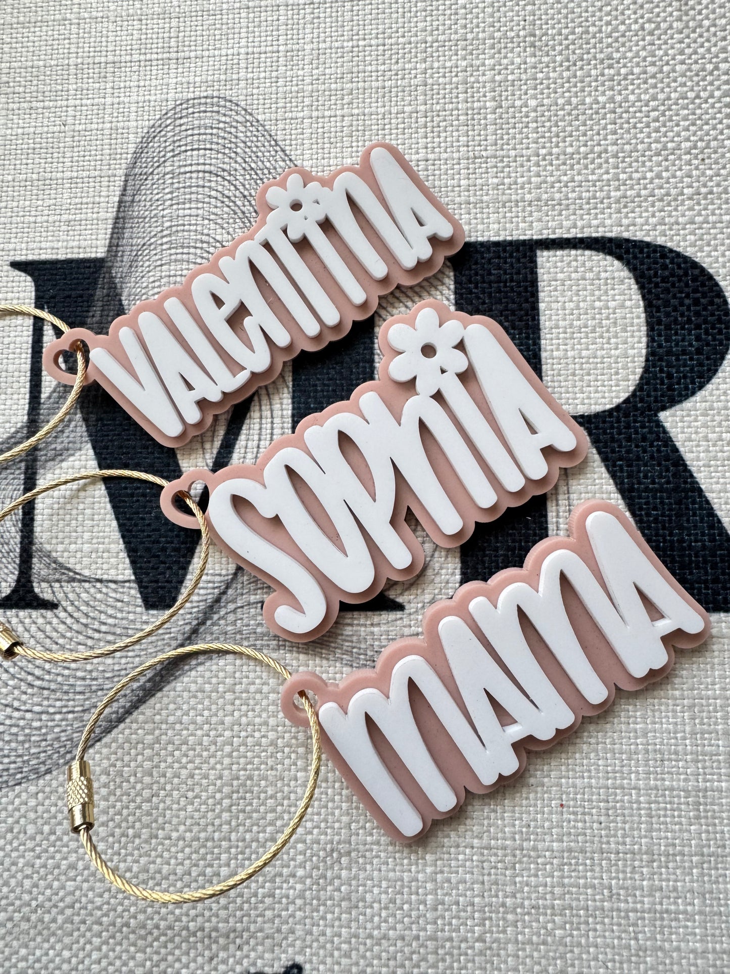 Name Keychain/Bag Tag/Backpack Keychain/Backpack Tag