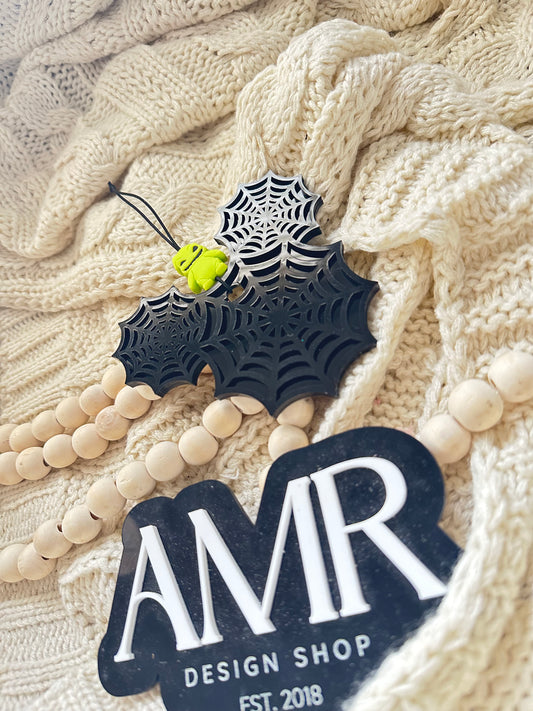 Spider Web Rear View Mirror Hanger