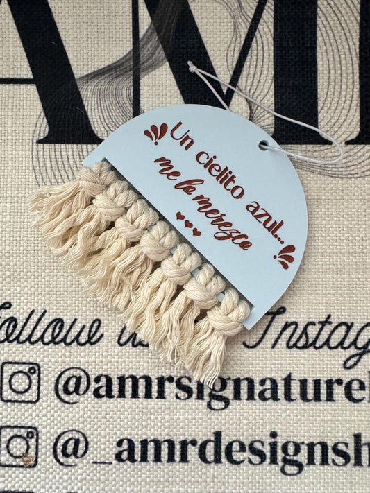 Cielito Azul Car Air Freshener/Rear View Mirror Hanger