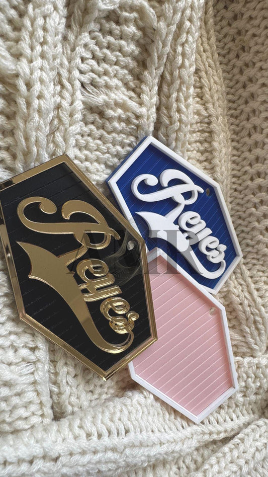 Custom Welcome Sign Inspired Bag Charm/Rear View Mirror Hanger