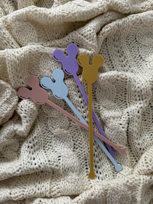 Mouse Balloon Drink Stirrers