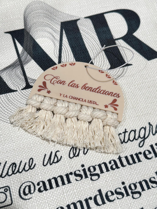Con las Bendiciones Car Air Freshener/Rear View Mirror Hanger