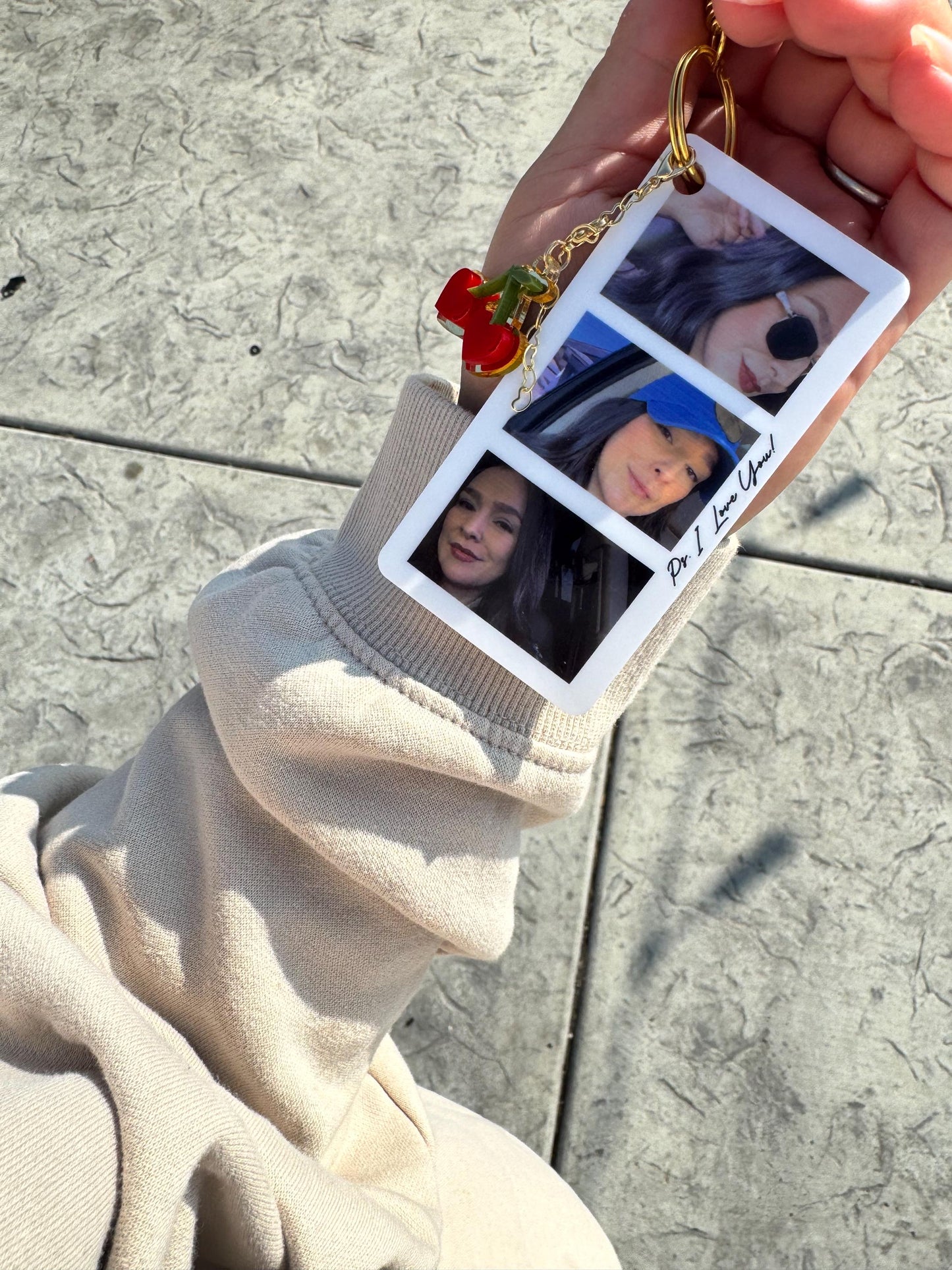 Polaroid Photo Acrylic Keychain