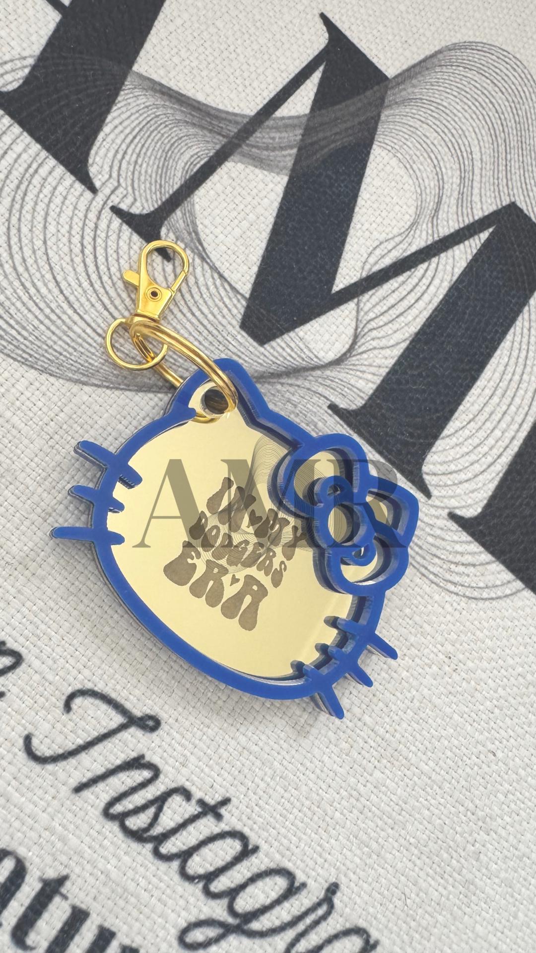 Kitty Cat Mirror Keychain