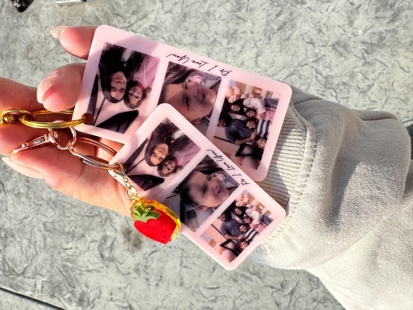 Polaroid Photo Acrylic Keychain
