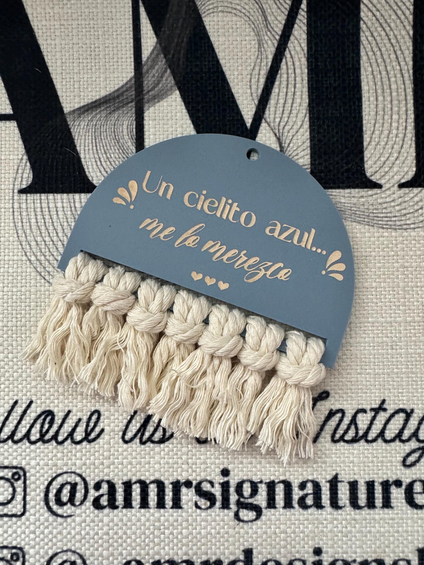 Cielito Azul Car Air Freshener/Rear View Mirror Hanger