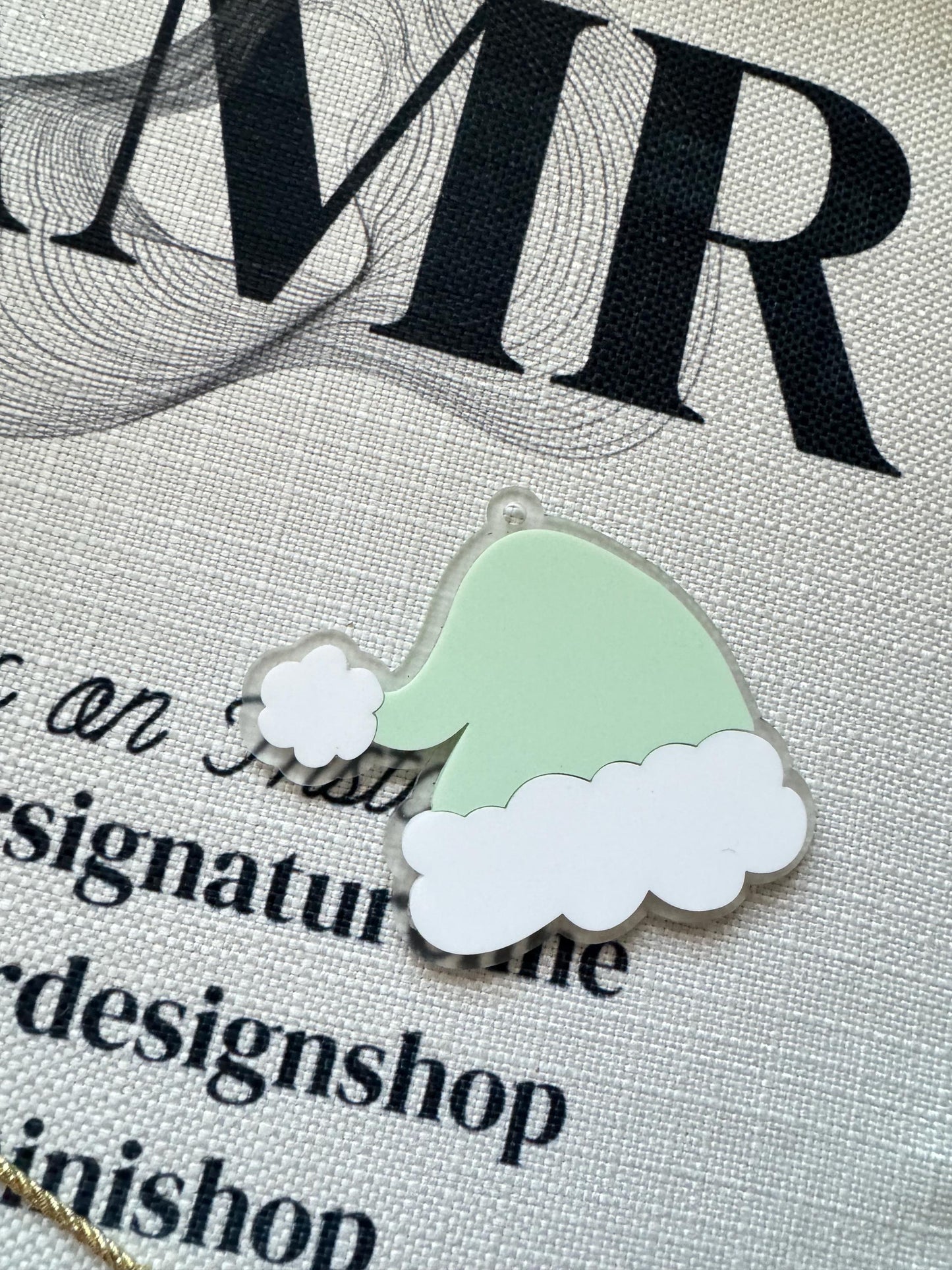 Christmas Santa Hat Tags