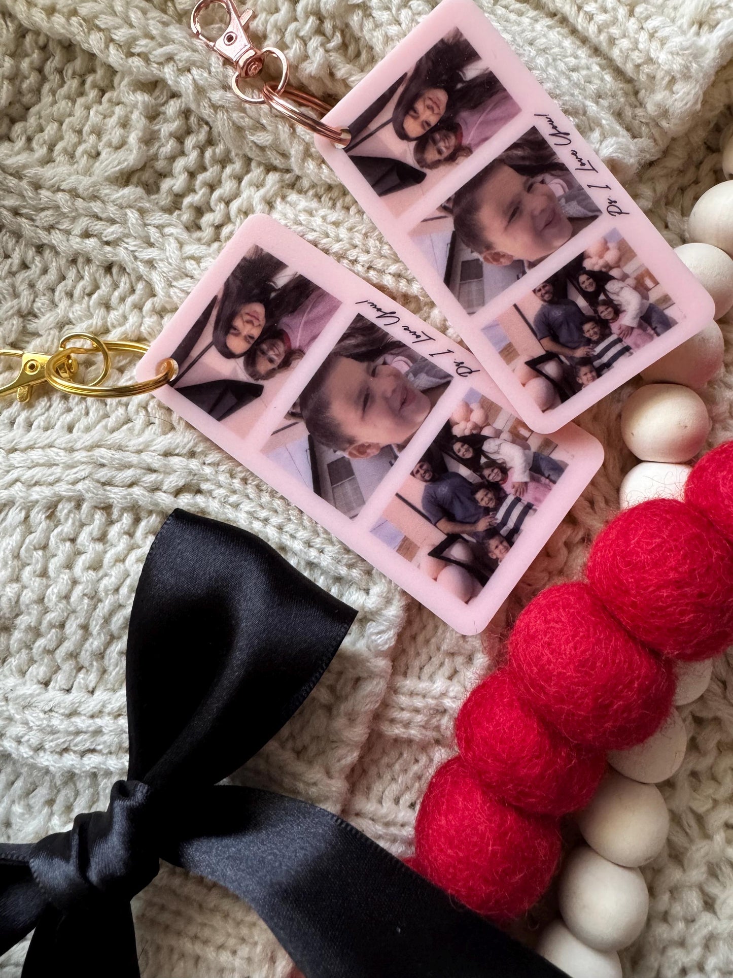 Polaroid Photo Acrylic Keychain