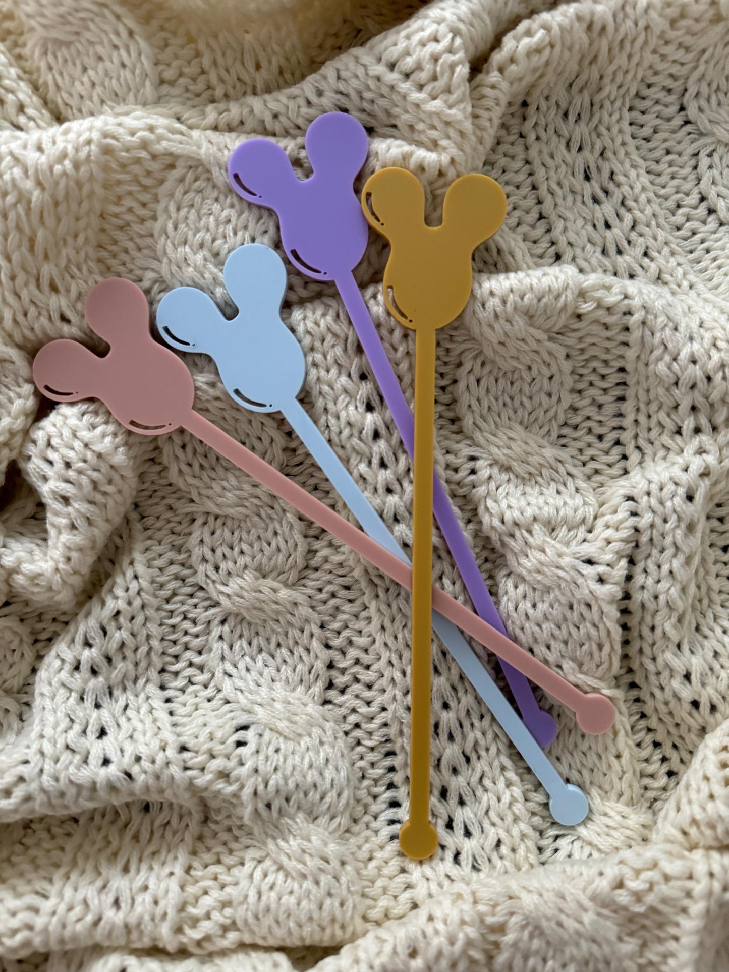 Mouse Balloon Drink Stirrers