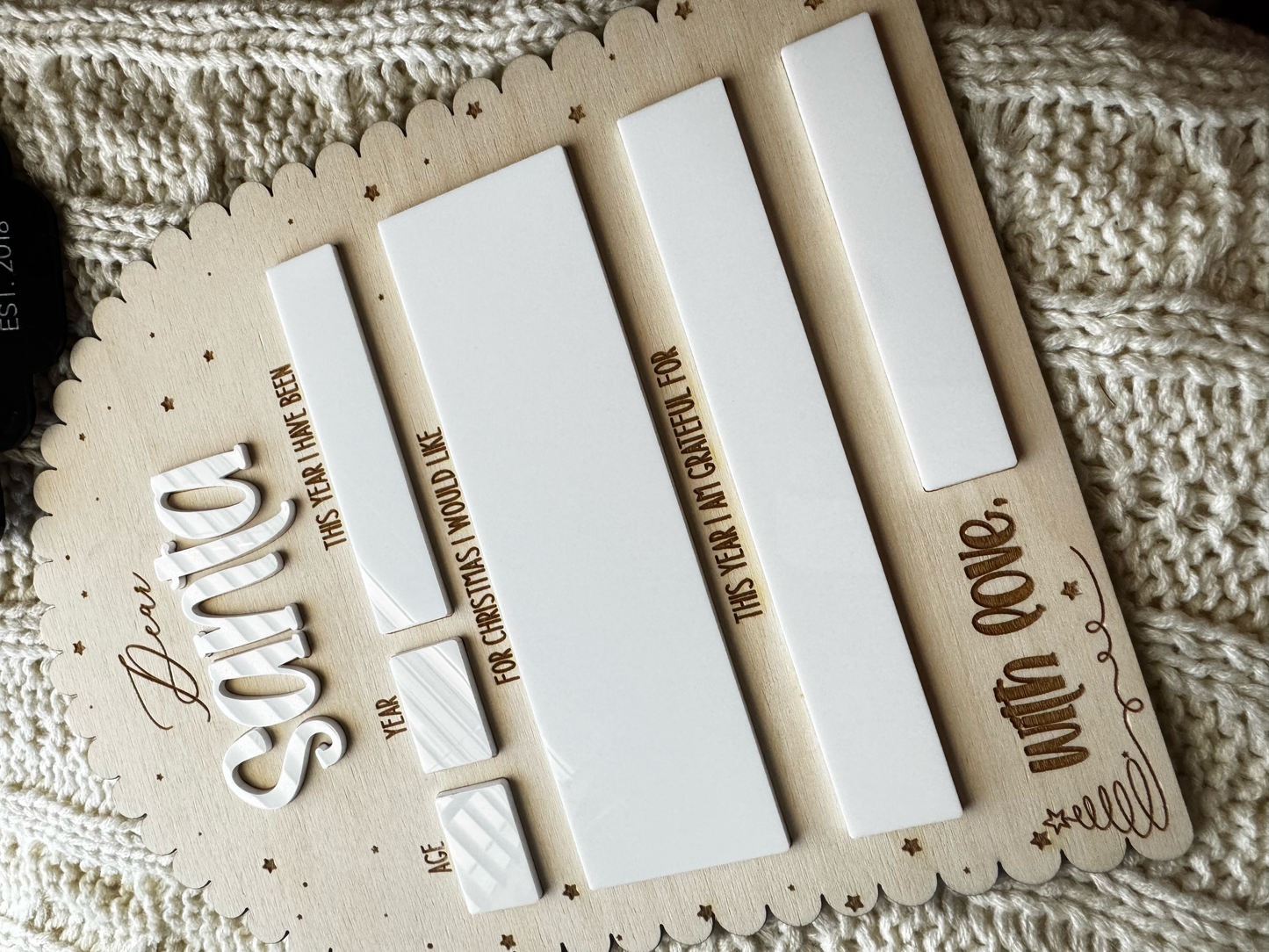 Dear Santa/Querido Santa Dry Erase Letter