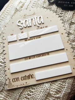 Dear Santa/Querido Santa Dry Erase Letter