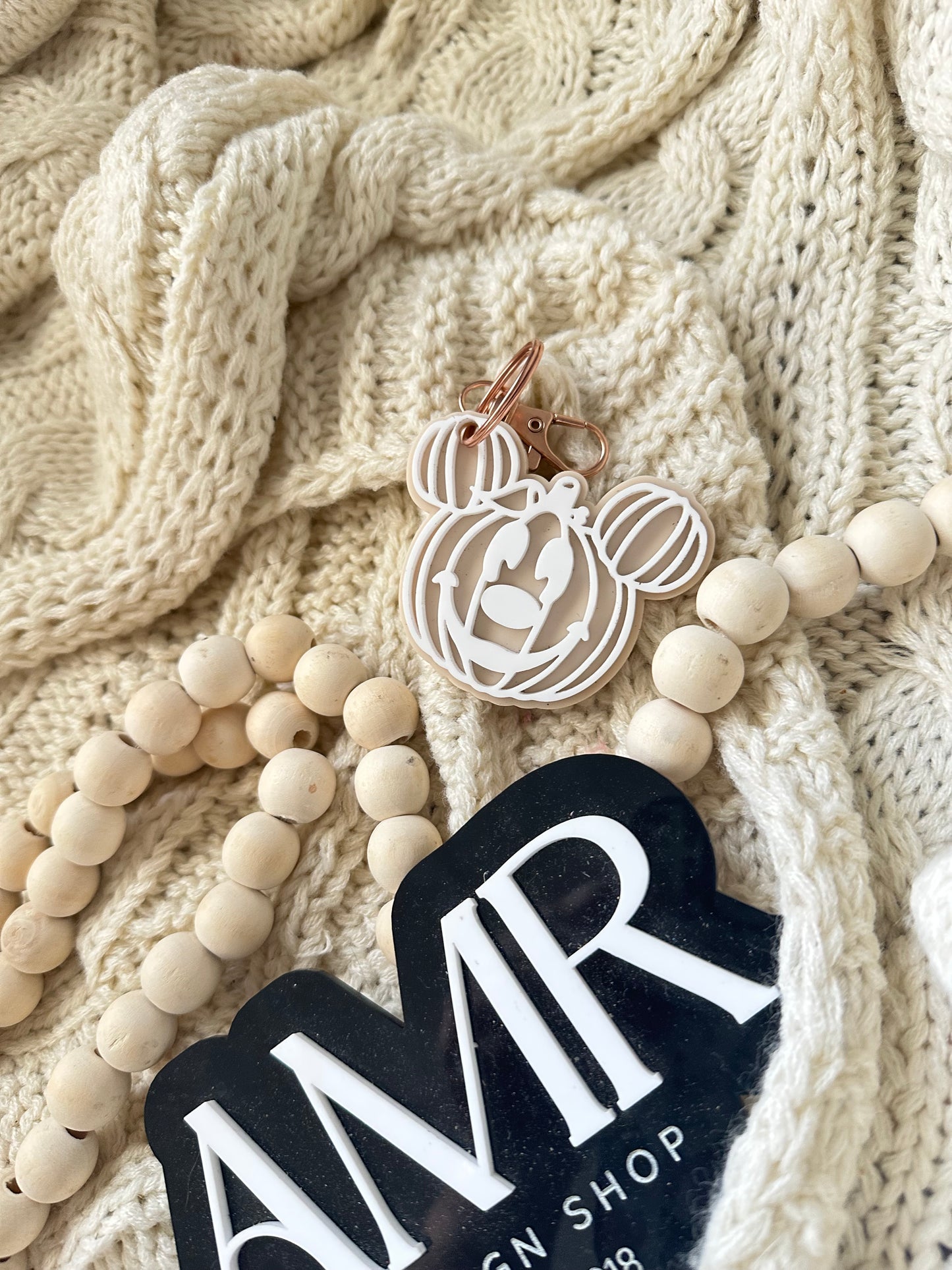 Pumpkin Mouse Keychain